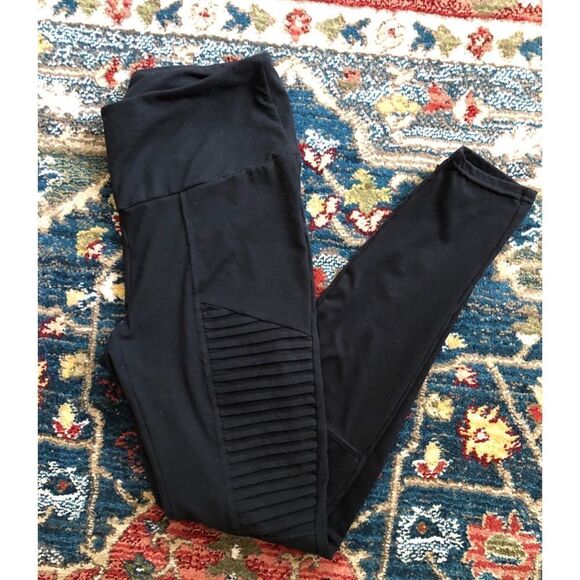 Black Moto Leggings S - Picture 4 of 4